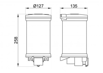 Дозатор для жидкого мыла Nofer Basic 03019.W