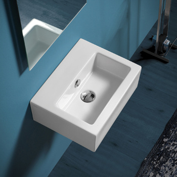 Раковина подвесная Simas Frozen FZ 14 bia 0 hole 43 см белый