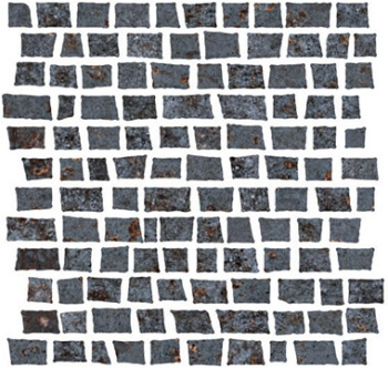 Мозаика 1062376 Mosaico Costruire Random Metallo Nero 30х30