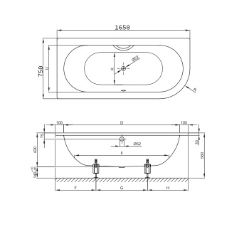 Стальная ванна Bette Starlet 165x75 6650-000 PLUS