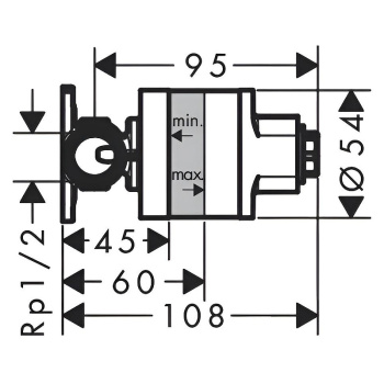 Гигиенический душ Hansgrohe 29232140S бронза