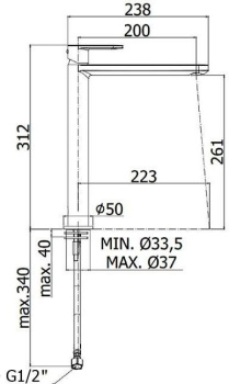 Смеситель для раковины Paffoni Candy CA081CR хром