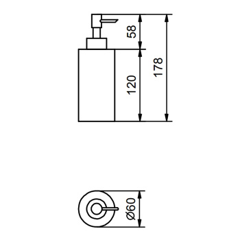 Дозатор для жидкого мыла Fantini Young настольный, хром 96 02 7652