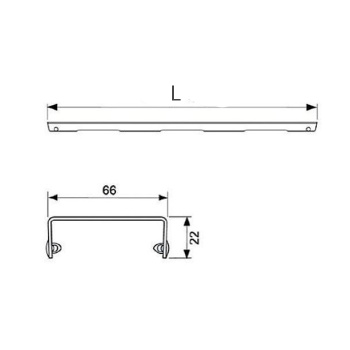 TECE Решетка &amp;quot;basic&amp;quot; , 700 мм ,нержавеющая сталь,полированная