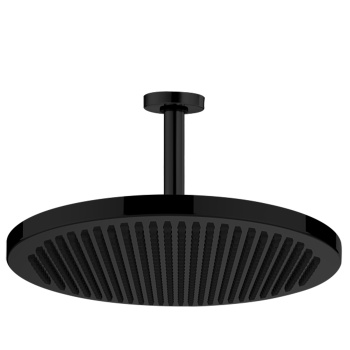 Bossini Apice Верхний душ &Oslash;280 мм., с потолочным держателем 237 мм., цвет: черный матовый H31
