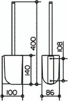 Колба для туалетного ершика (запасная часть) Keuco Elegance 11669009000 хрусталь