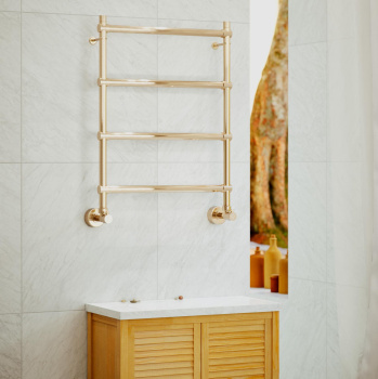 Полотенцесушитель водяной Margaroli Sole 4424704MOBN 72x54 бронза