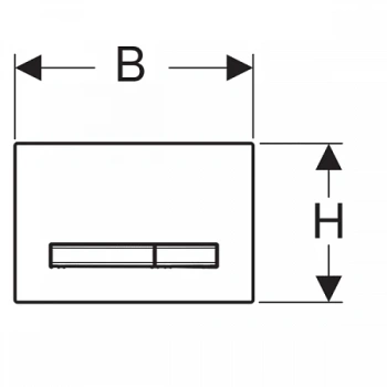 Клавиша смыва Geberit Sigma 50 115.672.DW.2, черный