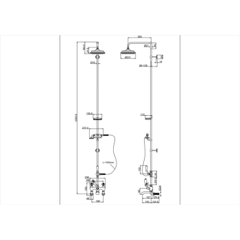 Держатель для душа Burlington V24 хром