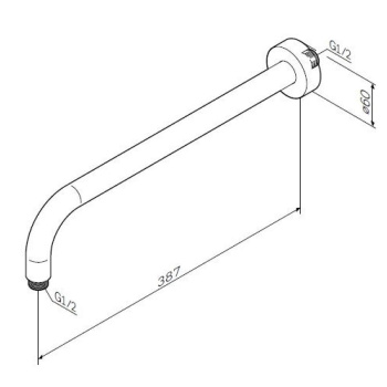 Кроштейн для душа AM.PM F0522701