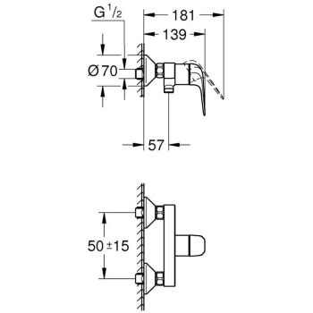 Смеситель для душа Grohe Euroeco 32740001