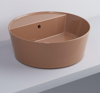 Раковина накладная Cielo Era Handy HALAT45SF NI 45 см коричневый