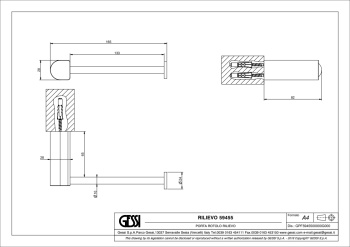 Держатель туалетной бумаги Gessi Rilievo 59455.031 Chrome