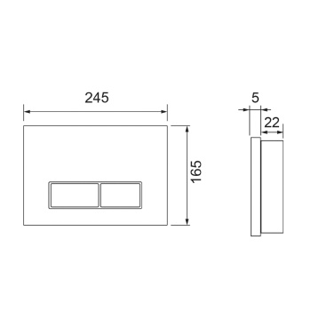 Клавиша смыва TECE Tecespring S240521