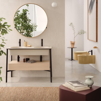 Раковина встраиваемая Cielo I Catini Catino Doppio CALADSF CP 100 см розовый