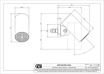Верхний душ Gessi Spotwater 57203.727 Brass Brushed PVD