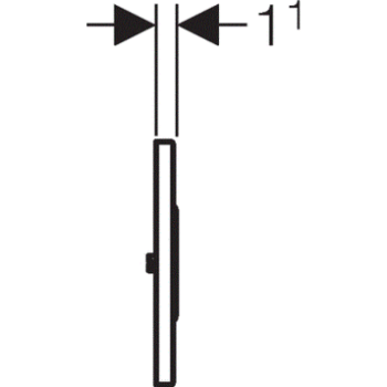 Кнопка смыва Geberit Sigma 10 116.025.SN.1, нержавеющая сталь