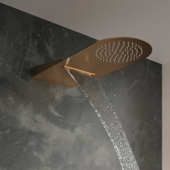 Верхний душ Ramonsoler Hydrotherapy водопад + тропический медный RCR02CUC