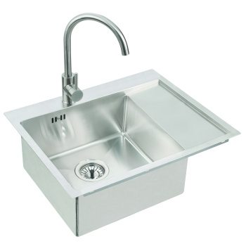 Кухонная мойка Alveus Quarto 20 1124383, в комплекте с сифоном сталь