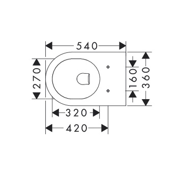 Унитаз подвесной Hansgrohe EluPura Original S 60142450 белый