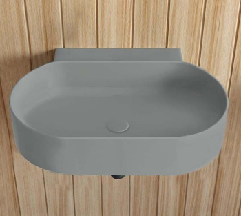 Раковина подвесная Cielo Mare MRLS60SF BR 60 см серый