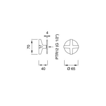 Смеситель для ванны CЕА Design Cross CRX 38 S сталь