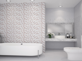 Керамическая плитка Eletto Ceramica Malwiya Grey Geometria Decor 24.2x70 см 586942001