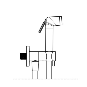 Гигиенический комплект Almar подключение на холодную воду, белый матовый E136003.MW