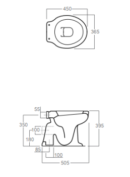 Унитаз вертикальным сливом Simas Londra LO901bi белый