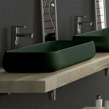 Раковина накладная Cielo Shui SHLAA80 MU 80 см зеленый