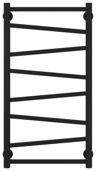 Полотенцесушитель водяной Сунержа Сирокко 800х400 31-0253-8040 матовый черный