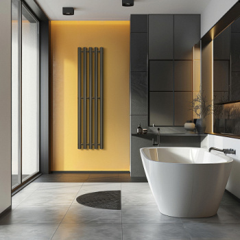 Полотенцесушитель водяной Secado Бергамо 5 4673739218792 150х31 черный