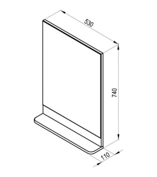 Зеркало Ravak Be Happy II X000001099 550 белое