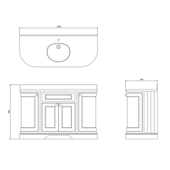 Столешница Burlington Classic BB13 черный