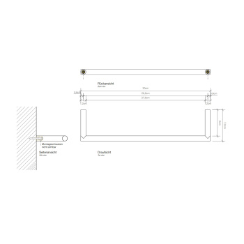 Полотенцедержатель Decor Walther Mikado 520700 хром