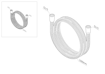 Шланг для душа AM.PM 150 F0415300