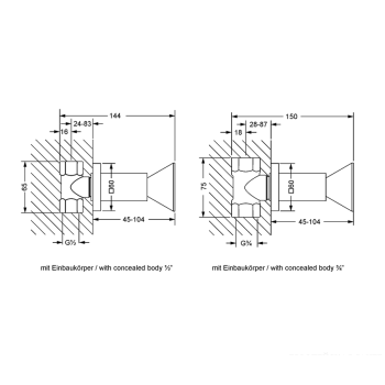 Запорный вентиль Jorger Empire Royal Crystal 626.50.234.000-11 хром/прозрачный хрусталь