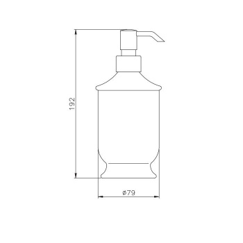 Дозатор для жидкого мыла Nicolazzi   6006BZ