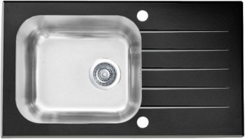 Кухонная мойка Alveus Vitro 20 1114558, c сифоном клапан-автомат