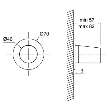 Переключатель поток Antonio Lupi Indigo на 3 выхода, графит А0002423767