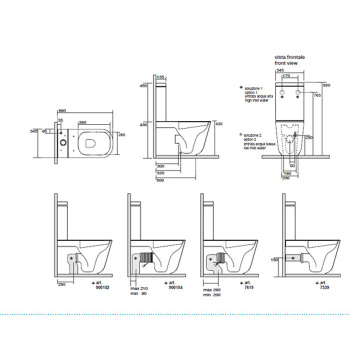 Бачок для унитаза моноблока Kerasan Tribeca без механизма слива, белый матовый 378130