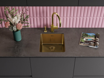 Мойка кухонная Omoikiri Tadzava 39-U-GM вороненая сталь 4993079