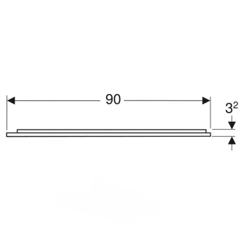 Зеркало с подсветкой Geberit Option 502.783.00.1