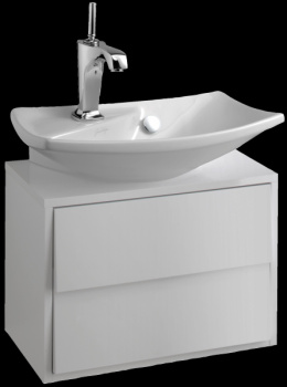 Тумба под раковину 50 см Jacob Delafon Escale EB763-G1C белый белый глянец