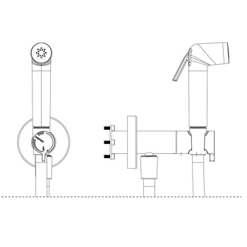Лейка гигиеническая Almar Atthis АВС, Copper, E082110.CO
