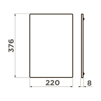 Разделочная доска Omoikiri CB-Sintesi-S-GB графит 4999072