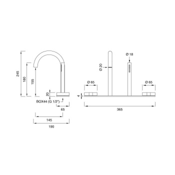 Смеситель для ванны CЕА Design Giotto Plus GIO 113 S сталь
