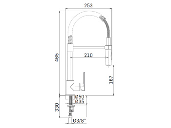 Смеситель для кухни Mamoli PROGRAMMA CUCINA 760500006001