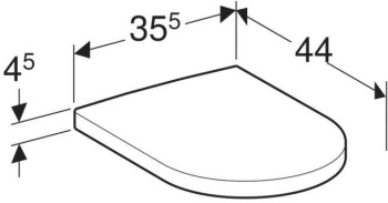 Сиденье для унитаза Geberit iCon 500.670.01.1 белое