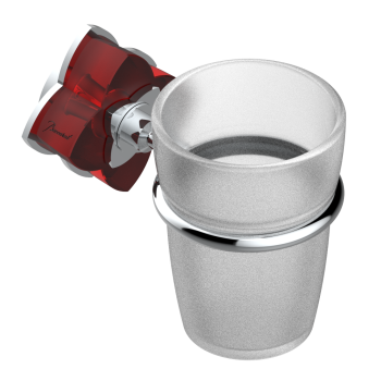 Стакан THG Petale De Cristal Rouge U6C-A02-536 хром